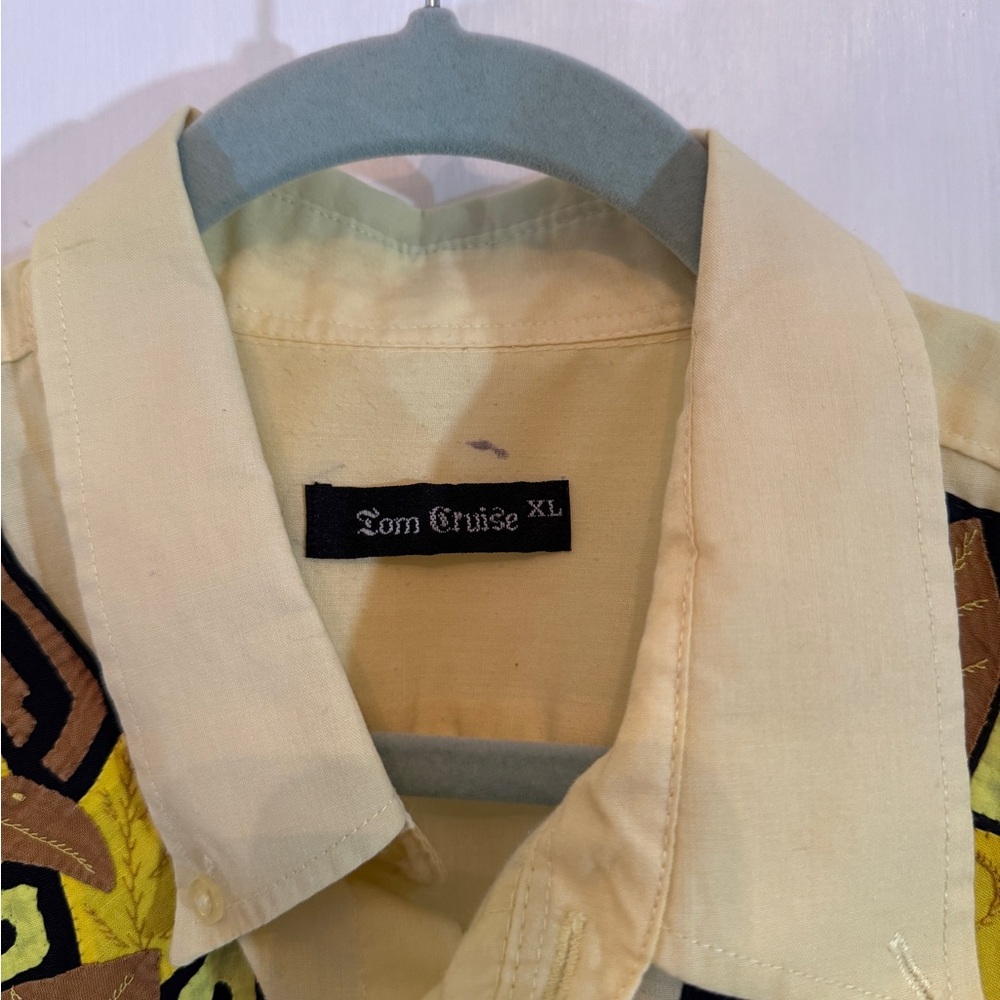 Panhandle Slim Yellow and Brown Embroidered Shirt - Picture 2 of 11